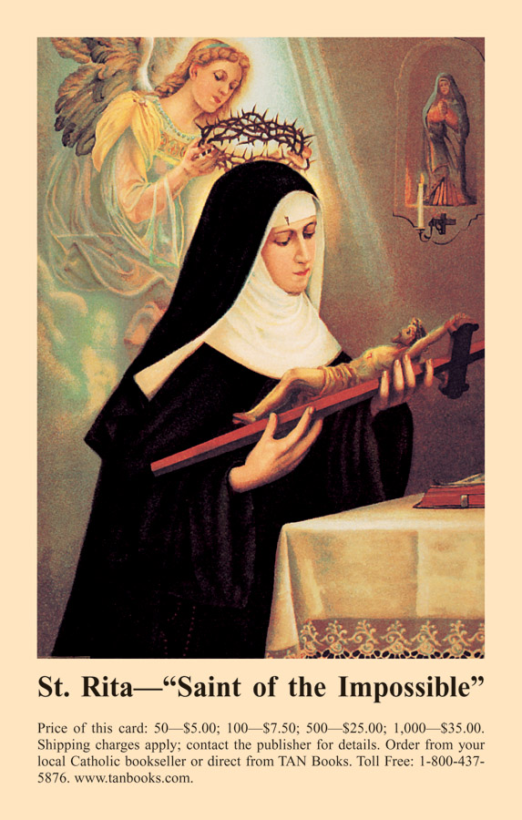 Prayer card - Prayer to St. Rita (image for) Prayer card - Prayer to St. Rita